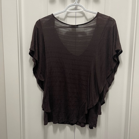 Medium brown blouse by ambiance. - Picture 2 of 3